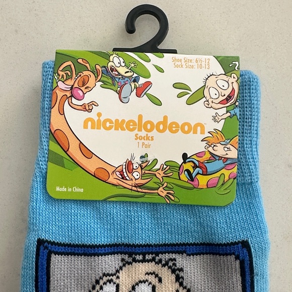 🤩3/$15 SALE🤩!!!
Nickelodeon Blue Cartoon Character Socks - Picture 2 of 4
